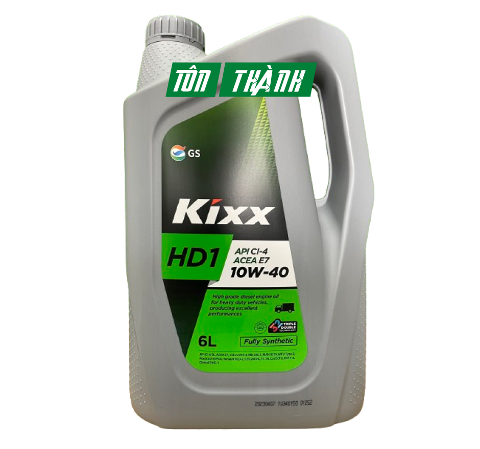 DẦU ĐỘNG CƠ KIXX HD1 API CI-4/SL ACEA 7 10W40 - CHUYÊN DỤNG CHO XE MÁY DẦU (6 LÍT)