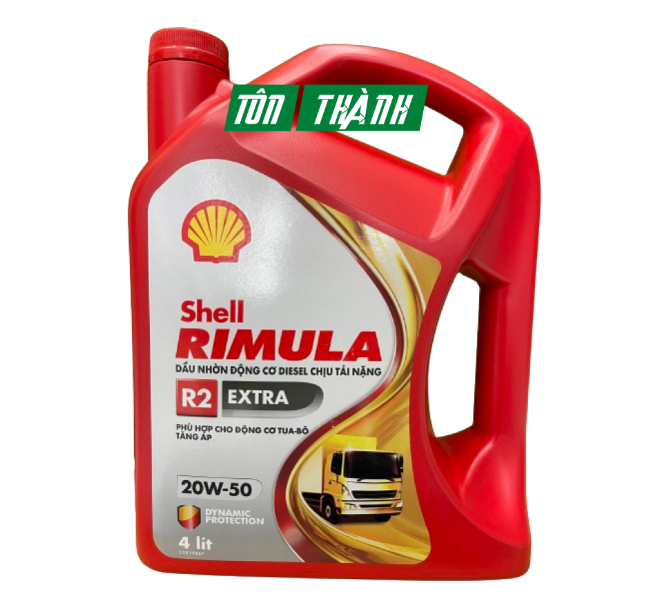 DẦU NHỚT ĐỘNG CƠ SHELL RIMULA R2 EXTRA 20W-50 (4 LÍT) 