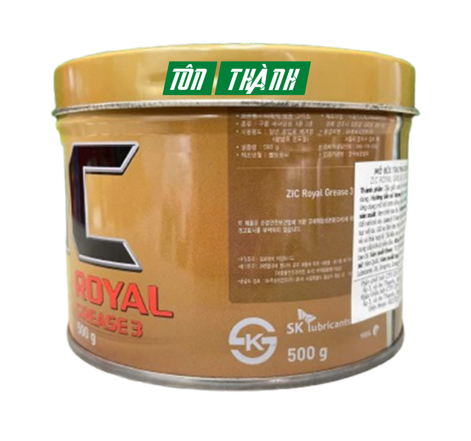 Mỡ bôi trơn đa dụng ZIC ROYAL GREASE 3 (500g) nhập khẩu Hàn Quốc