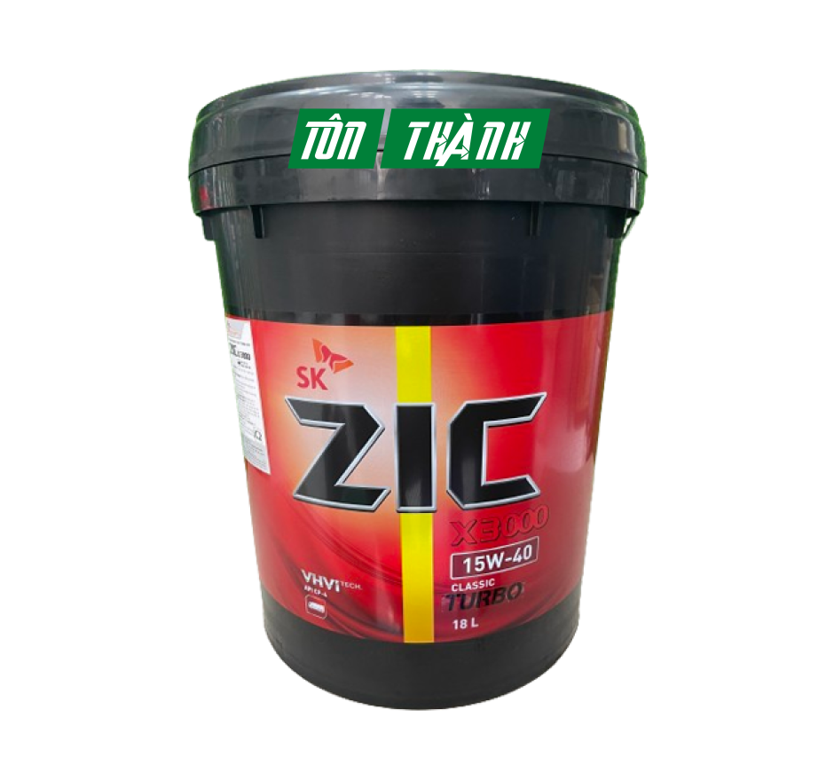 DẦU NHỚT XE TẢI NẶNG SK ZIC X3000 15W40 (18 LÍT)
